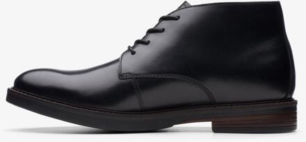 Clarks Herenschoenen - Paulson Mid - G - black leather - maat 8,5