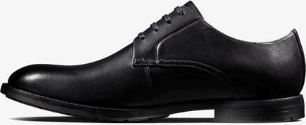 Clarks Herenschoenen - Ronnie Walk - G - black leather - maat 6
