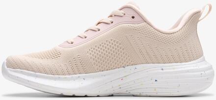 Clarks Izza Gebreide Blush Sneakers - maat Roze