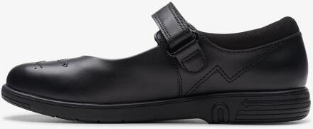 Clarks Jazzy Jig K. Zwarte Leren Schoenen