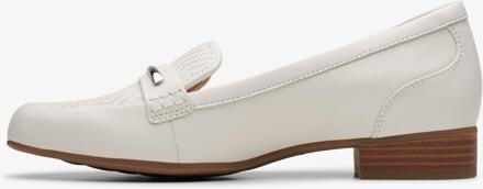 Clarks Juliet Aster Off White Lea Schoenen Wit