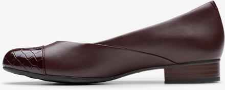 Clarks Juliet Rise Merlot Leren Schoenen Rood - EU 40 / UK 6.5