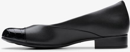 Clarks Juliet Rise Zwarte Leren Schoenen - 6.5 Wide Fit (UK Shoe)