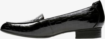 Clarks Keesha Luca Zwarte Patenten/Krokodillenleer Schoenen - 5.5 Wide Fit (UK Shoe)