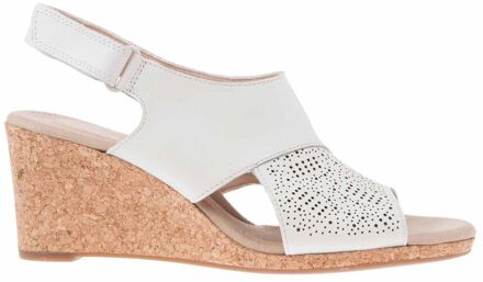Clarks Lafley Joy Dames Witte Wedges
