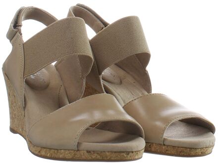 Clarks Lafley Lily Dames Beige Wedges