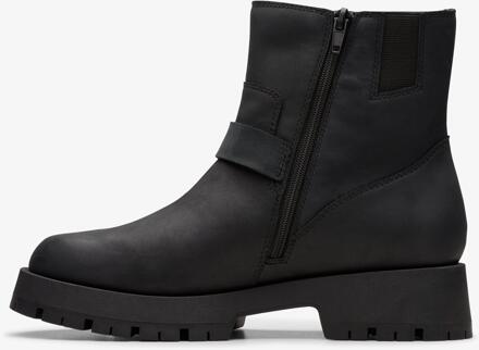 Clarks Ledwick Haley Zwarte Olieleer Boots - EU 37 / UK 4