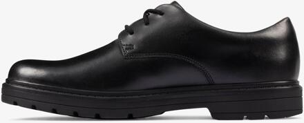 Clarks LoxhamDerby Y Zwarte Leren Schoenen - EU 25 / UK 8