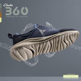 Clarks Lt360 Lo Navy Combi Trainers Blauw - EU 39/ UK 6