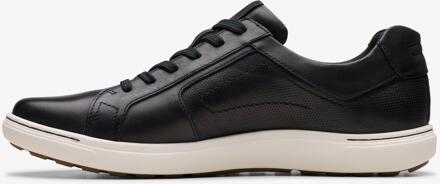 Clarks Mapstone Kant Zwarte Leren Schoenen