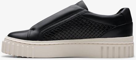 Clarks Mayhill Bay Zwarte Leren Sneakers