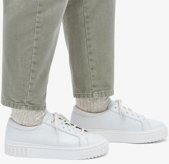 Clarks Mayhill Loop Off White Lea Sneakers Wit
