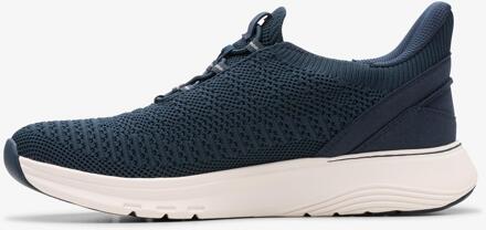 Clarks Motion Trek LO Marinegebreide Sneakers Blauw - EU 41 / UK 7.5