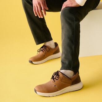 Clarks Motion Trek PT Donker Tan Leer Sneakers Bruin - EU 44.5 / UK 10