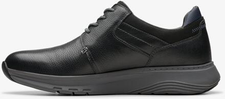 Clarks Motion Trek PT Zwarte Leren Sneakers - maat EU 44.5 / UK 10