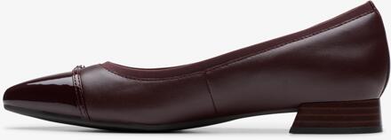 Clarks Natalyn Dusk Merlot Leren Schoenen - maat Rood