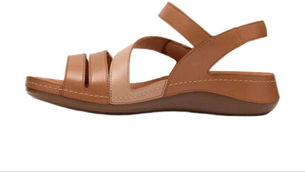 Clarks Original Cecily mix dames sandaal Bruin - 37,5