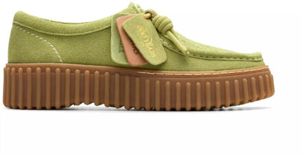Clarks Original Torhill bee dames veterschoen Groen - 39,5
