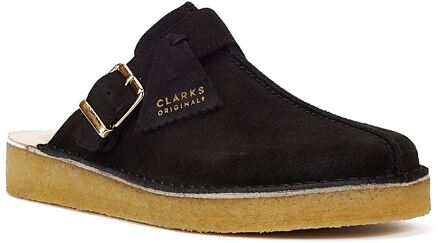 Clarks Originals Clarks Trek Mule Suede Heren Sandalen Zwart - maat
