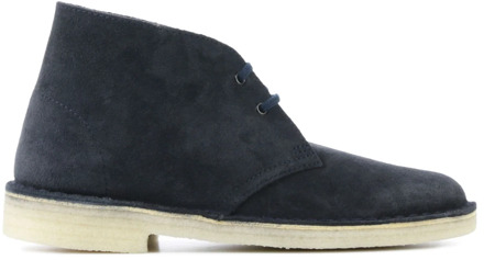 Clarks Originals suède veterboots blauw - 41