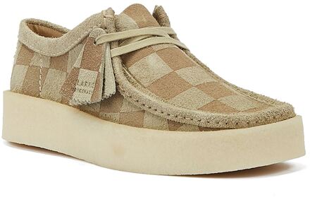Clarks Originals Wallabee Cup Check Heren Maple Laarzen Beige