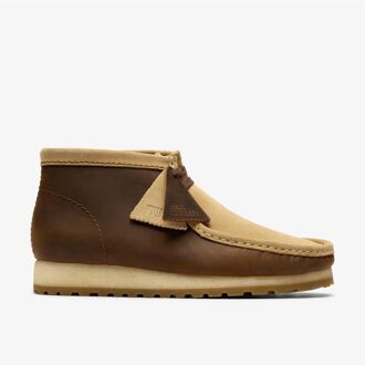 Clarks Originals Wallabee RB Combi Leren Bruine Herenlaarzen