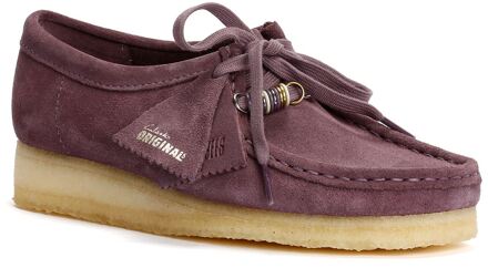 Clarks Originals Wallabee Suede Damesschoenen Paars