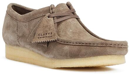 Clarks Originals Wallabee Suede Herenschoenen Donkergrijs Veterschoenen
