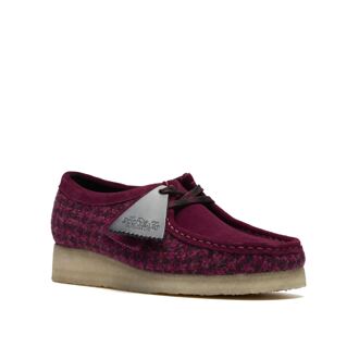 Clarks Originals Wallabee Textiel Dames Paarse Schoenen - EU 37 / UK 4