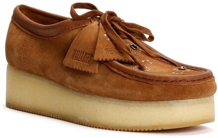 Clarks Originals Wallacraft Bee Suede Dames Bruine Schoenen
