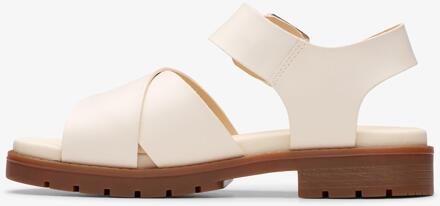 Clarks Orinoco Cross Cream Leather Sandalen - maat Wit