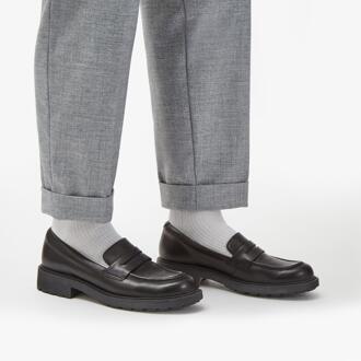 Clarks Orinoco2 Penny Black Leren Schoenen Zwart - 3 Wide Fit (UK Shoe)