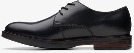 Clarks Paulson Effen Zwarte Leren Schoenen - EU 41 / UK 7.5