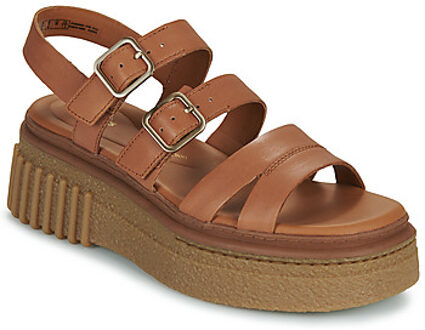 Clarks Platte sandalen Clarks Evamar Strap" Bruin - 36,37,38,39,40,41,42,35 1/2,37 1/2,41 1/2,39 1/2