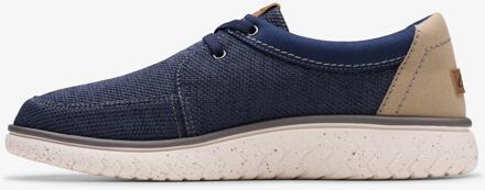Clarks RelaxLite Veterschoenen Navy Combi - maat EU 40.5 / UK 7 Blauw