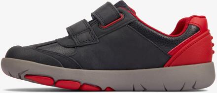 Clarks Rex Play K Marine/Rood Lea Schoenen Blauw