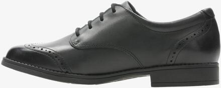 Clarks Sami Walk Y Zwarte Leren Schoenen - EU 21 / UK 4.5