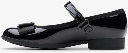 Clarks Scala Tap K Zwarte Pat Schoenen