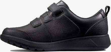 Clarks Scape Sky Y Zwarte Leren Schoenen