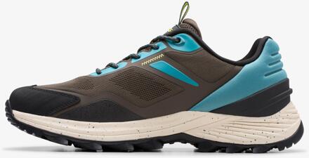 Clarks Stanway Kanten Marine Blauw Combinatie Sneakers