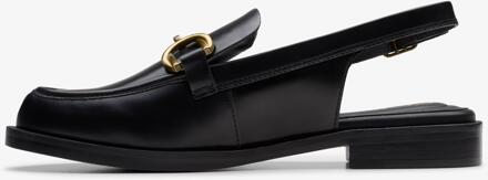 Clarks Straven Sling Black Leather Schoenen Zwart - EU 38