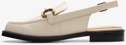 Clarks Straven Sling Cream Leather Schoenen Wit - EU 37