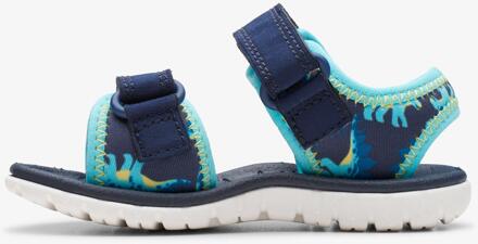 Clarks Surfing Tide Toddler Navy Sandalen Blauw