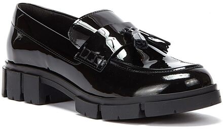 Clarks Teala Lakleer Dames Loafers Zwart - EU 42 / UK 8