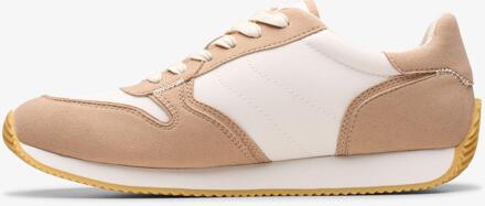 Clarks Teirra Run Taupe Combi Trainiers Bruin