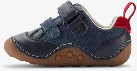 Clarks Tiny Fun T Marine/Rode Schoenen - maat EU 18.5 / UK 2.5 Blauw