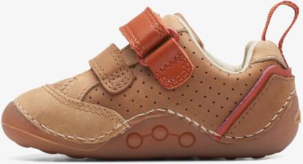 Clarks Tiny Sky T Tan Combi Schoenen - maat EU 36 / UK 3 Bruin