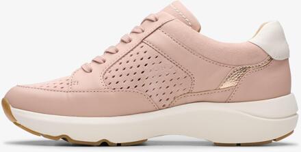 Clarks Tivoli Walk Lichtroze Combi Sneakers - maat EU 38.5 / UK 5.5