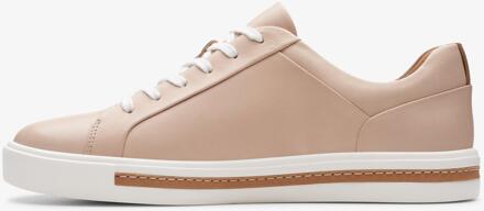 Clarks Un Maui Lace Dames Sneakers - Blush Leather - Maat 39,5
