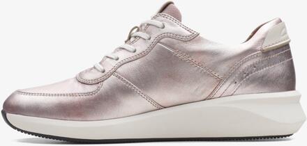 Clarks Un Rio Sprint Platinum Trainers - maat EU 37 / UK 4 Zilver